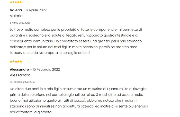 Quantum Life Recensioni Quantum Life Recensioni
