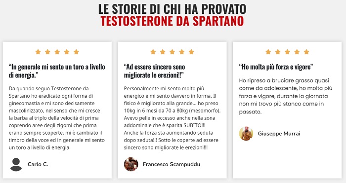 Testosterone da Spartano Recensioni