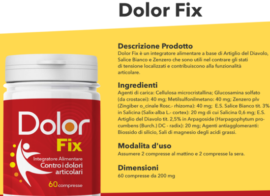 dolor fix ingredienti