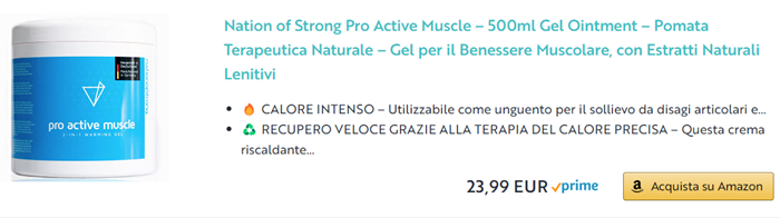 Crema Scaldante Pro Active Crema Scaldante Pro Active