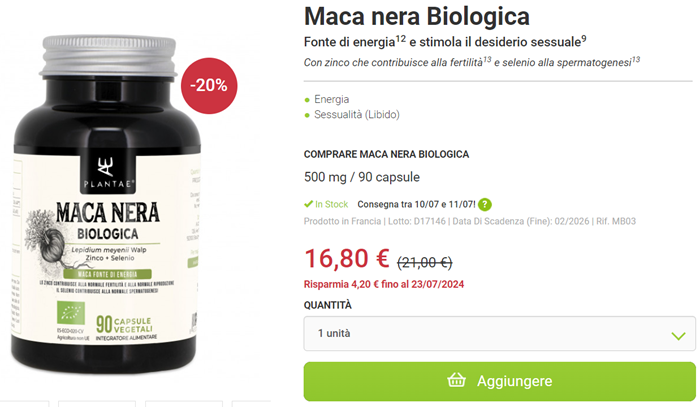Maca nera Anastore