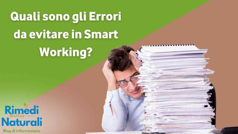 errori da evitare in Smart Working