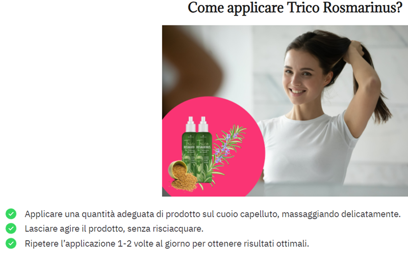 Trico Rosmarinus Come si usa Trico Rosmarinus Come si usa