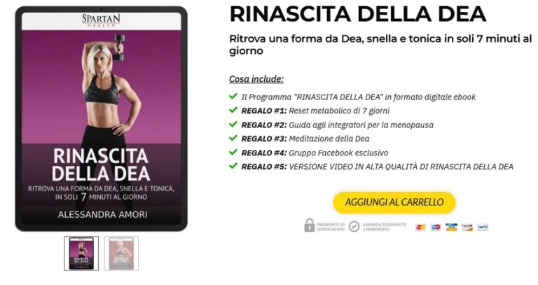 Rinascita della Dea Spartan Health come funziona il programma?